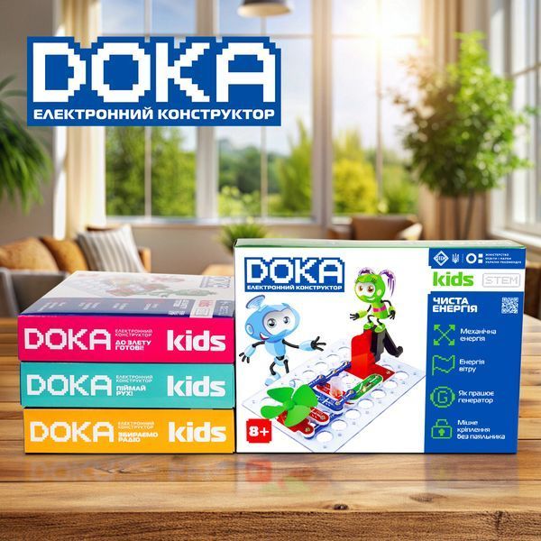 Електронний конструктор Doka Чиста енергія 21 схема (D70704) D70704 фото