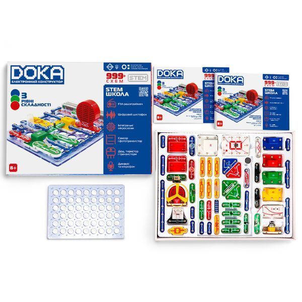 Електронний конструктор Doka Школа 999+ схем (D70708) D70708 фото